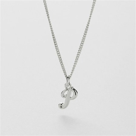 P Vintage Letter Necklace