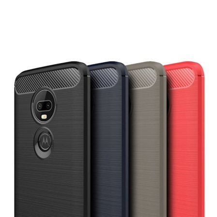Stöttåligt Armor Carbon TPU-skal Moto G7 Plus