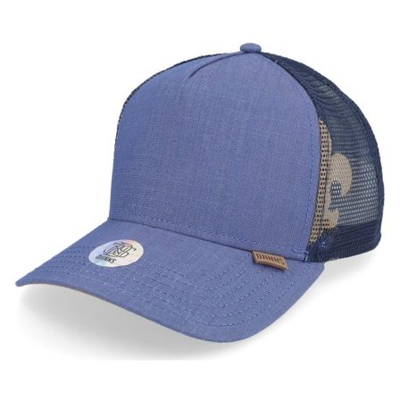 Djinns - Blå trucker Keps - Hft Cap Linen 2014 Navy Trucker @ Hatstore