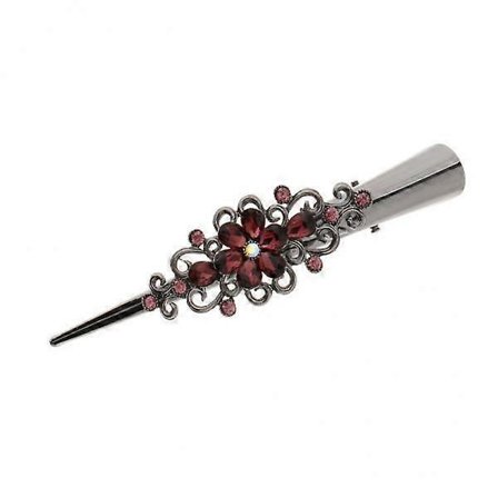 2-20pk Metall Rhinestone Hår Alligator Clips Hårklyper for Kvinner