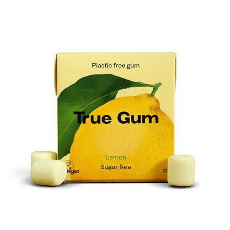True Gum True Gum Lemon Citron, Helse & Madvarer, Snacks, Tyggegummi