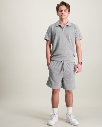 Lexington Jason Organic Cotton Terry Shorts Grå Shorts Kille - Kids Brand Store