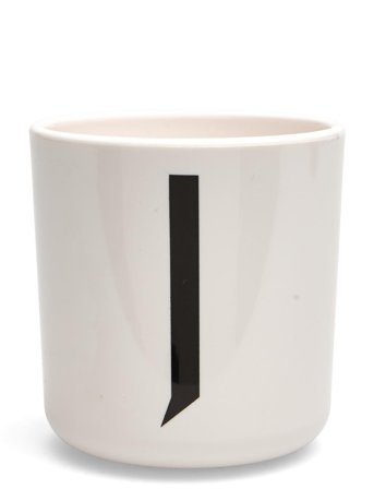 Kids Personal Eco Cup White Design Letters