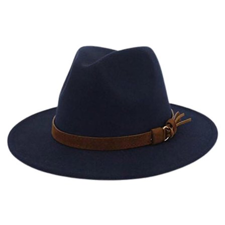 Fedora Justerbar Pustende Filt Hat for Menn i Vintage Stil for Vandring