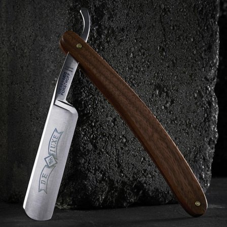 Navaja de afeitar deluxe de nogal de 5/8 " para hombres - Navajas de afeitar