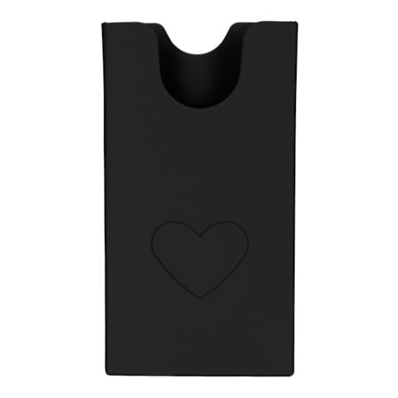 Strandveske Telefonholder Silikon Telefondeksel Lommebokholder Innlegg Tilbehør Sikker Feste Hold Telefonen Håndholdt Svart