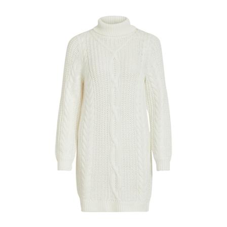 Object, Rollneck dress Beige, Dames, Maat:S