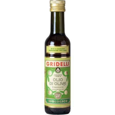 Fratelli gridelli Olio Di Oliva E Basilico Olivolja, basilika 250 ml | Matlagning > Skafferiet > Olja | Bagaren och Kocken