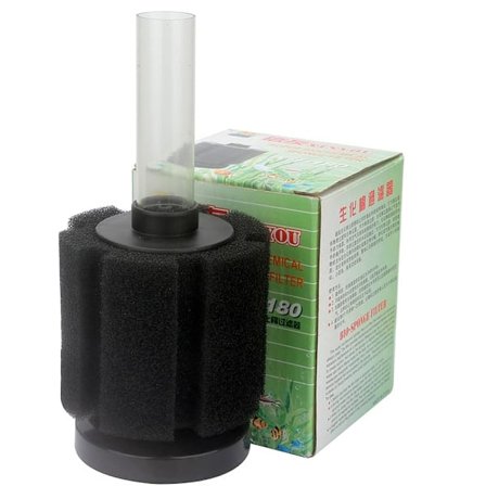 Bio-svampfilter i størrelse S, biokjemisk skumfilter for akvarium