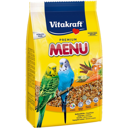 Vitakraft - Meny Undulat 1 kg - Fuglemat & fuglefôr - Frøblanding - ZOO.no