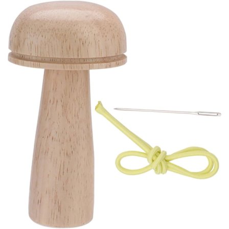 Lappeverktøy Sopp Stoppeverktøy Garnåler For Strikking Strikkepinner Laging Trådnåler Vevnåler Med Stort Øye Garn