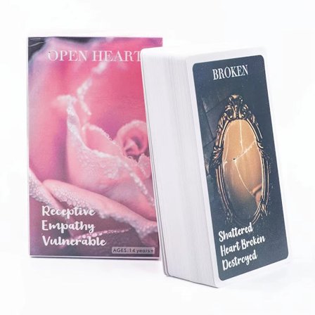 Hearts Hidden Secrets Oracle Deck 10.3*6cm Situationskort Glossy Twin Flame Deck Følelser Beskeder Deck 78 Kort
