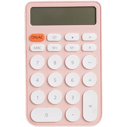 Standardkalkylator 12 siffror med stor LCD-skärm och rund knapp Kalkylator Bärbar