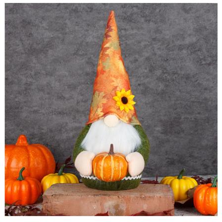 1 stk Thanksgiving Harvest Gresskar Dukke Ansiktsløs Dukke Høst Rudolph Dverg Ornament Stil 1