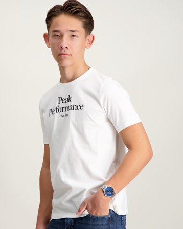 Peak Performance Jr Original Tee Weiß T-Shirts Jungen - Kids Brand Store