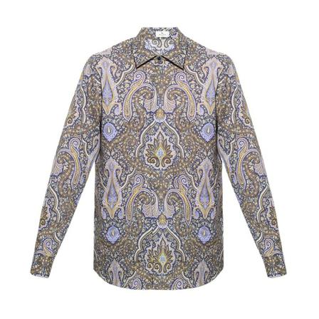 Etro Shirt with Paisley pattern Grå, Herre Skjorter