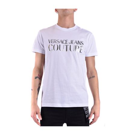 Versace Jeans Couture, T-shirt Wit, Heren, Maat:S