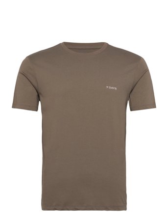 7 DAYS Active Organic Basic Tee - Khaki green - M