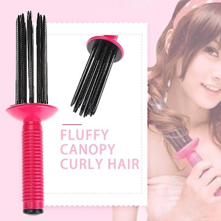 Hårcurl 17 Kamtänder Halksäker Curling Wand Hårfluffig Professionell Frisörverktyg För Hemma Hår Salong Ny