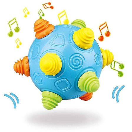 2024 Baby Music Shake Dancing Ball Toy, Bpa Free Bouncing Sensory Developmental Ball For Boys And Girls