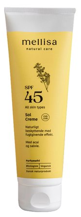 Mellisa Solcreme SPF 45 150 ml, Skincare, Solpleje, Solcreme