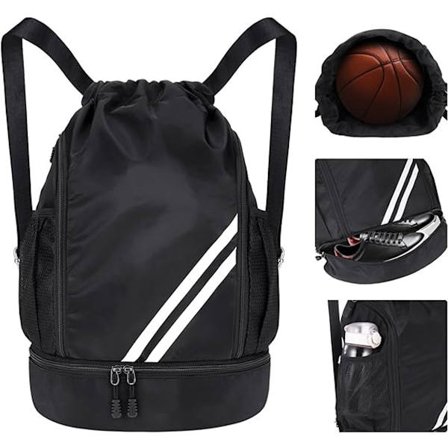 1 Styck Sportväska - Vattentät Ryggsäck - Dragsko Ryggsäck - Fitness Ryggsäck Unisex