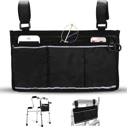 Säker förvaringsväska för rullstol, rullstolshjälpmedel för äldre