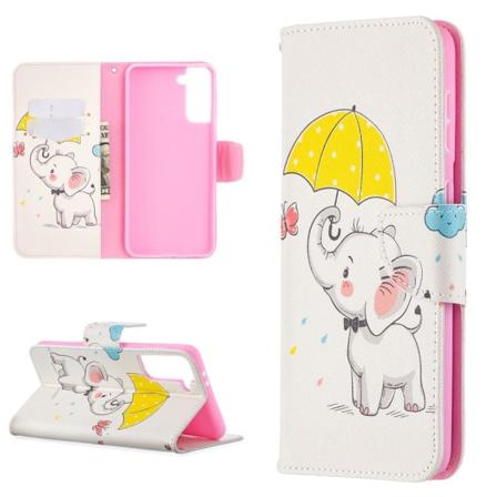 Samsung Galaxy S21 Plus - Fodral Med Tryck - Baby Elefant