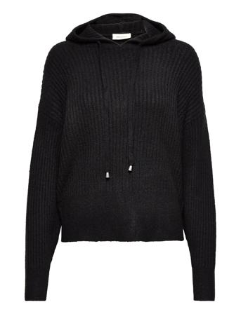 Fqrinnie-Pu-Rib Pullover Striktrøje Sort FREE/QUENT