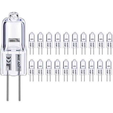 20 kpl G4 Halogeenilamppuja Lämmin Valkoinen 20W Nastalamput (20 kpl)