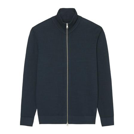 Marc O'Polo, Zip-up cardigan in a regular fit Blauw, Heren, Maat:L