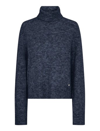 MOS MOSH Mmaidy Thora Rollneck Knit - Navy - S