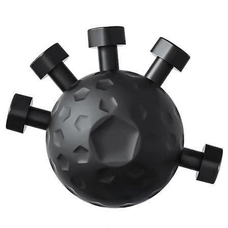 Håndgrebstræner Fingerøvelsesredskab Stressbold Håndledstræner [db] sort