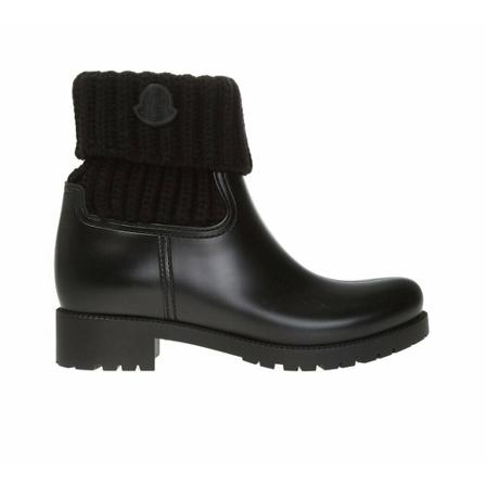 Moncler, Ginette Ankle Boots Zwart, Dames, Maat:36 EU
