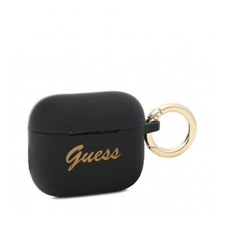 Guess - FEA3SILRE - Silikonfodral för Apple AirPods 3 Svart