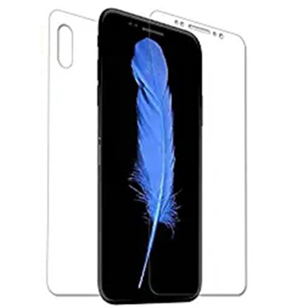 Fram- & Baksida iPhone XS Max 3-PACK Skärmskydd 9H Nano-Soft