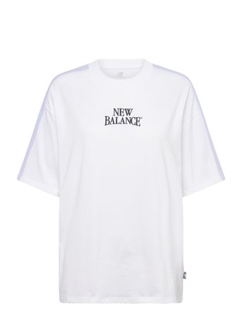 New Balance Linear Heritage Oversized T-Shirt - White - XS
