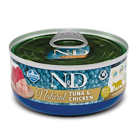 Farmina N&D Natural Tuna E Chicken Cibo Umido Gatti Adulti
