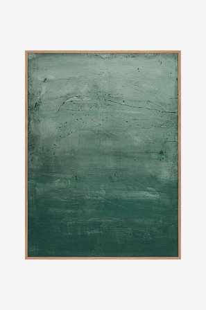 Malerifabrikken - Originalt maleri Simple Living 5, med ramme - Grøn - Billeder - 90X120 - Fra Homeroom
