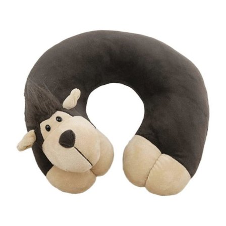 ZPAQI Portabel Nackkudde U-formad Minnesskum Kudde Tecknad Djur Nackstöd[D]