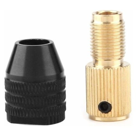 Mini selvstrammende chuck, mini elektrisk drill chuck klemkapasitet 0,3-3,4 mm (2 mm hull), mini elektrisk drill tilbehør collet, for Moto