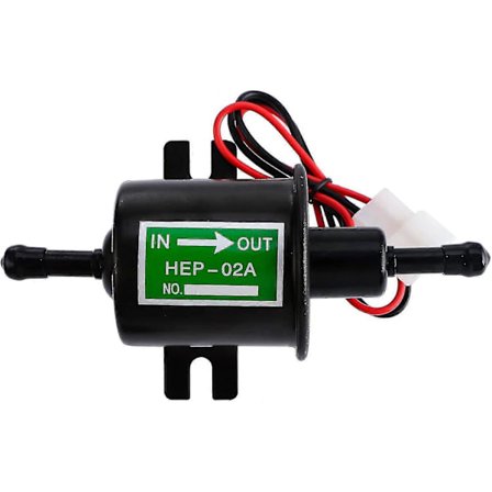 Universal 12v Elektrisk Benzinpumpe - 4-7psi Strøm 1.0-2.0a Indløbs- og Udløbsdiameter 8mm (5/16" Ekstern Pumpe FT [DB]
