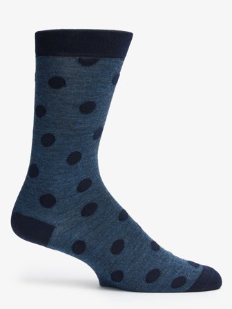 John Henric Men's Blue Socks Lecce Size 43-46