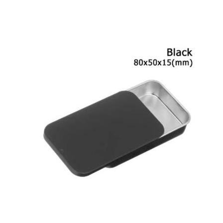 Mini metalæske 1 stk. metal rektangulær tom Push Candy Pill Case Boxes Lille Organizer Opbevaringsboks