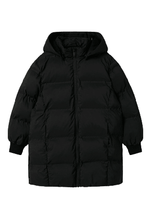 Name It NKFMUSK PUFFER JACKET LONG TB Ytterplagg Dam Svart 152