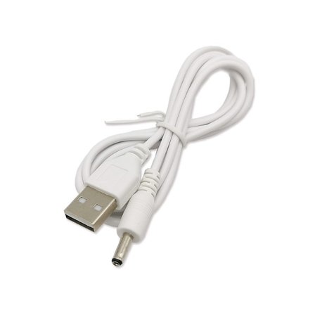 10 kpl virtajohtoa USB-A-liittimellä, valkoinen DC 3,5 mm x 1,35 mm