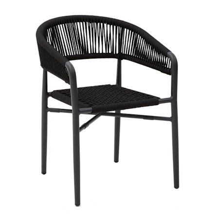 Musta Scorpion-tuoli, pinottava, säänkestävä