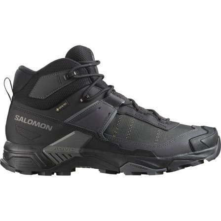 Salomon - Scarponi da trekking da uomo X Ultra 5 Mid Gore-tex - Black / Asphalt / Castlerock - 42⅔