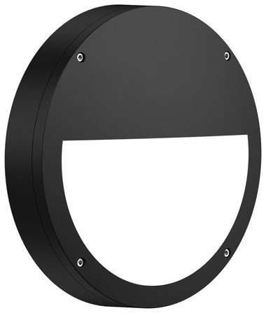 Westal Diploma Halv PC Ulkoseinävalaisin 12 W, 1100 lm, 275 x 275 mm Musta, Valaistus