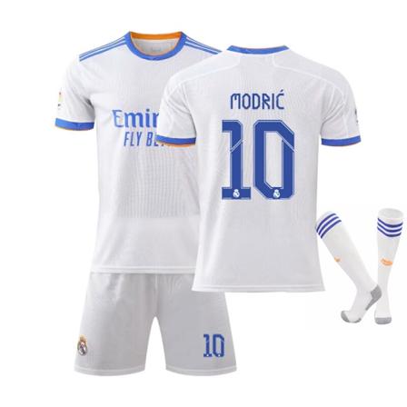 21-22 Real Madrid hjemmebanetrøje nr. 7 Ronaldo Madrid udebanetrøje Mbappe nr. 7 fodbolduniform holduniform træningsuniform nr. 9 21-22 Modric No. 10 